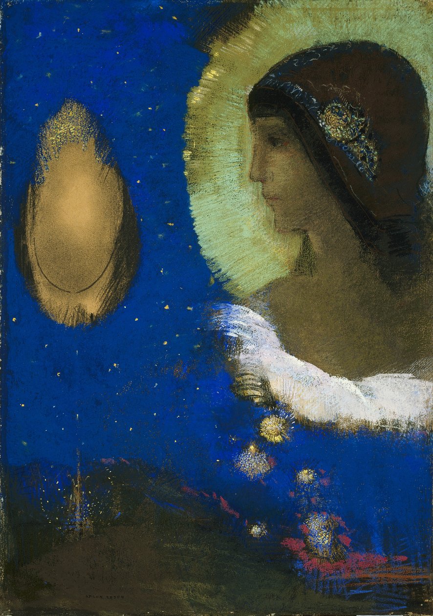 西塔，约1893年 作者 奥迪隆·雷顿（Odilon Redon）
