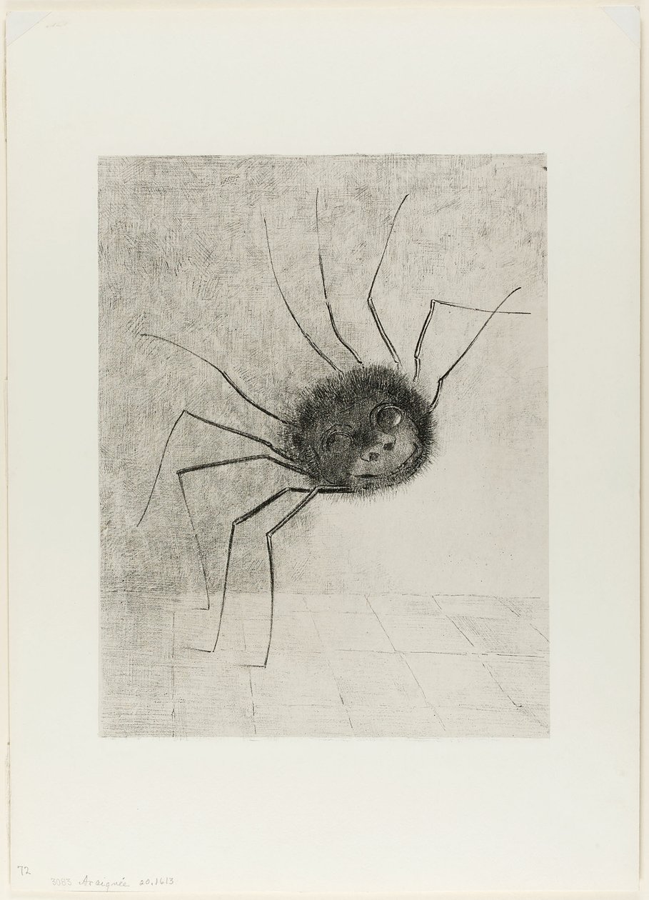 蜘蛛 作者 奥迪隆·雷顿（Odilon Redon）