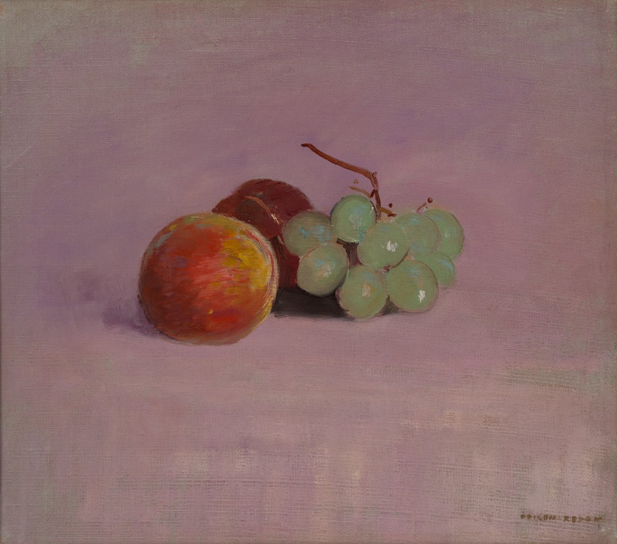 水果静物画 作者 奥迪隆·雷顿（Odilon Redon）