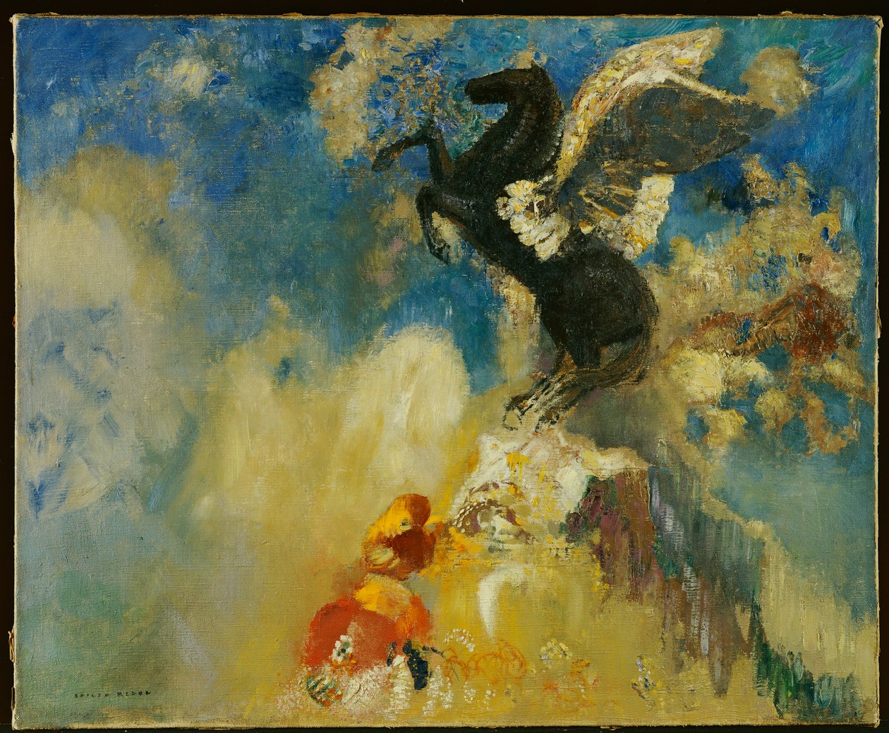 黑飞马座 作者 奥迪隆·雷顿（Odilon Redon）