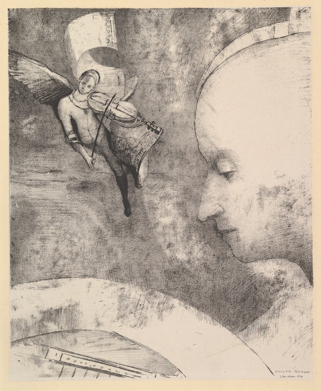 天体艺术，1894年。 作者 奥迪隆·雷顿（Odilon Redon）