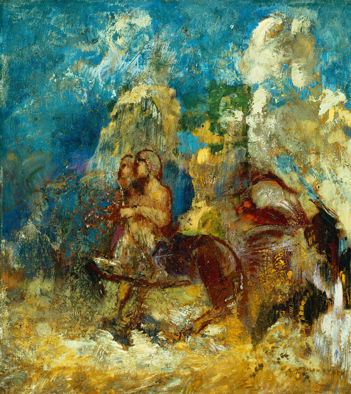 半人马座；半人马座，约建于1910年 作者 奥迪隆·雷顿（Odilon Redon）