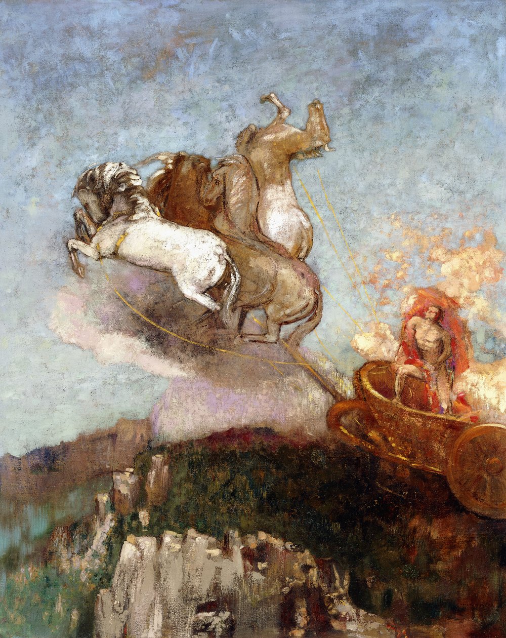 阿波罗战车，1907-1908年 作者 奥迪隆·雷顿（Odilon Redon）