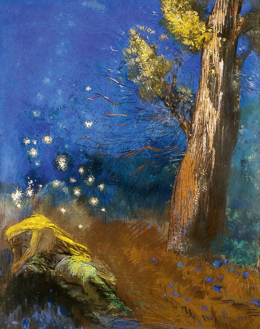 佛陀之死 作者 奥迪隆·雷顿（Odilon Redon）