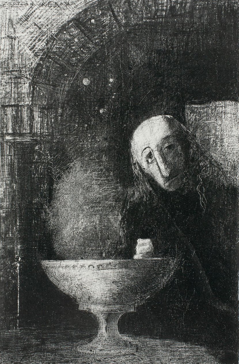 无限追寻》，选自《夜 作者 奥迪隆·雷顿（Odilon Redon）