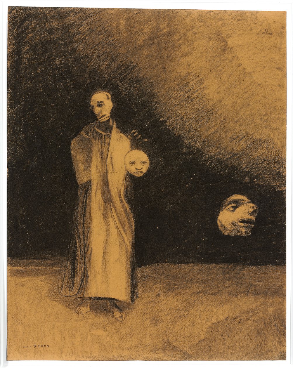 噩梦，1881年 作者 奥迪隆·雷顿（Odilon Redon）