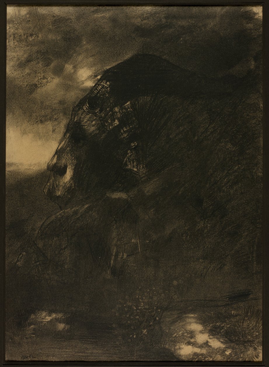 狮身人面像 作者 奥迪隆·雷顿（Odilon Redon）