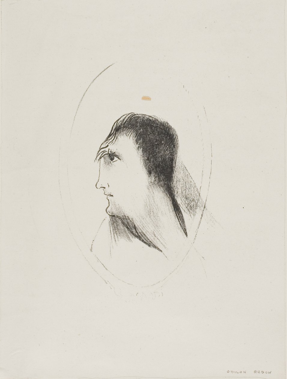 额[骨]的宽度和平整度，第 6 版，共 6 版 作者 奥迪隆·雷顿（Odilon Redon）
