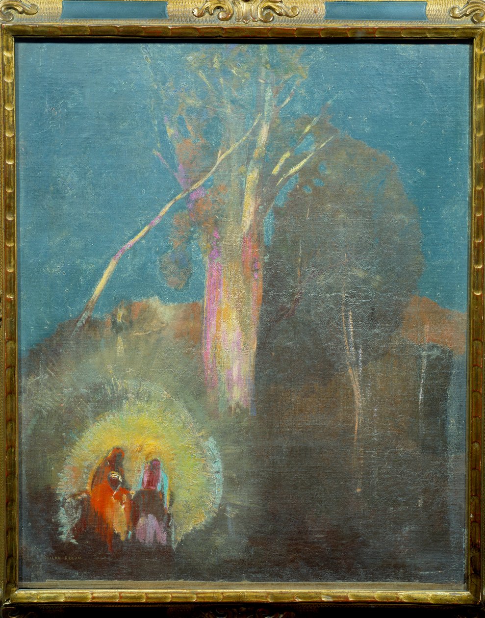 Odilon Redon绘画中的埃及飞行 作者 奥迪隆·雷顿（Odilon Redon）