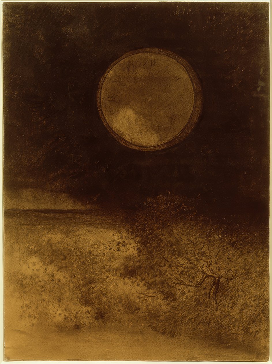 时钟（球） 作者 奥迪隆·雷顿（Odilon Redon）