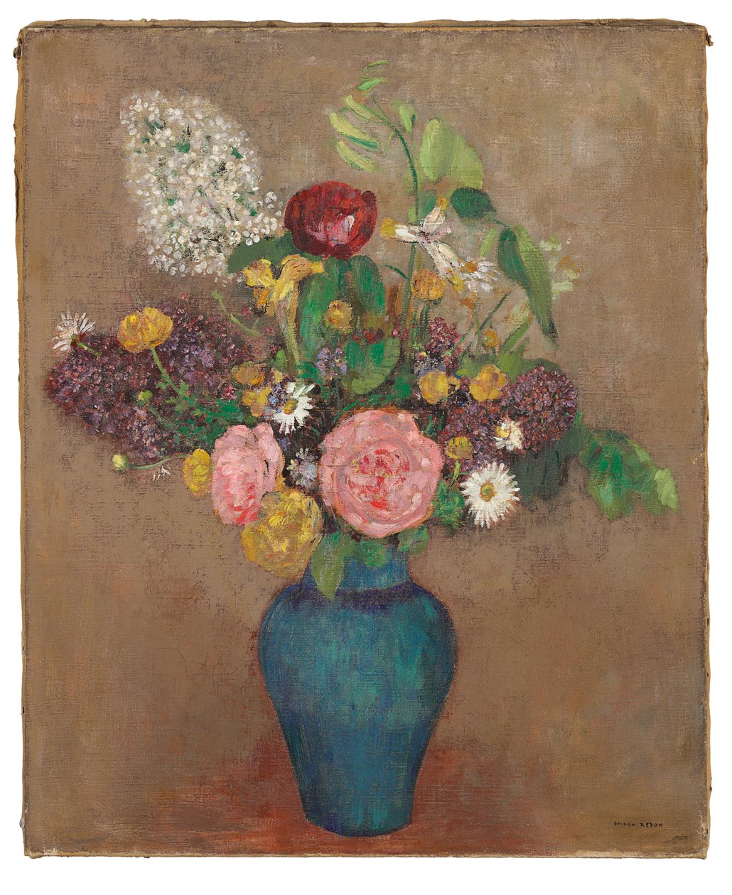 花瓶花 作者 奥迪隆·雷顿（Odilon Redon）