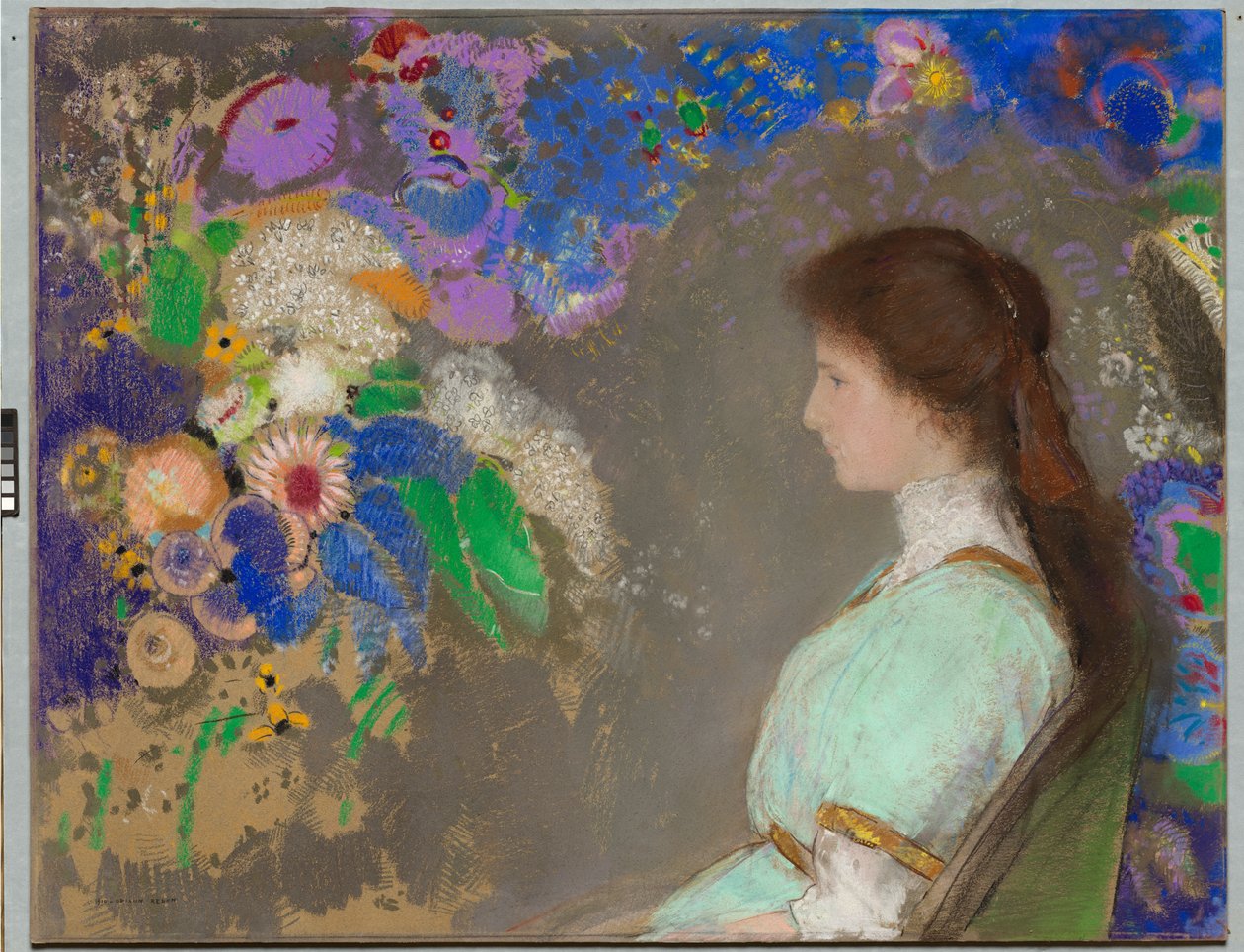 紫罗兰·海曼（Violet Heymann），1910年 作者 奥迪隆·雷顿（Odilon Redon）