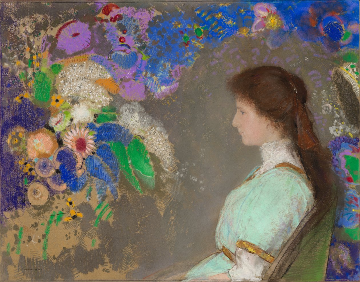 维奥莱特-海曼 作者 奥迪隆·雷顿（Odilon Redon）
