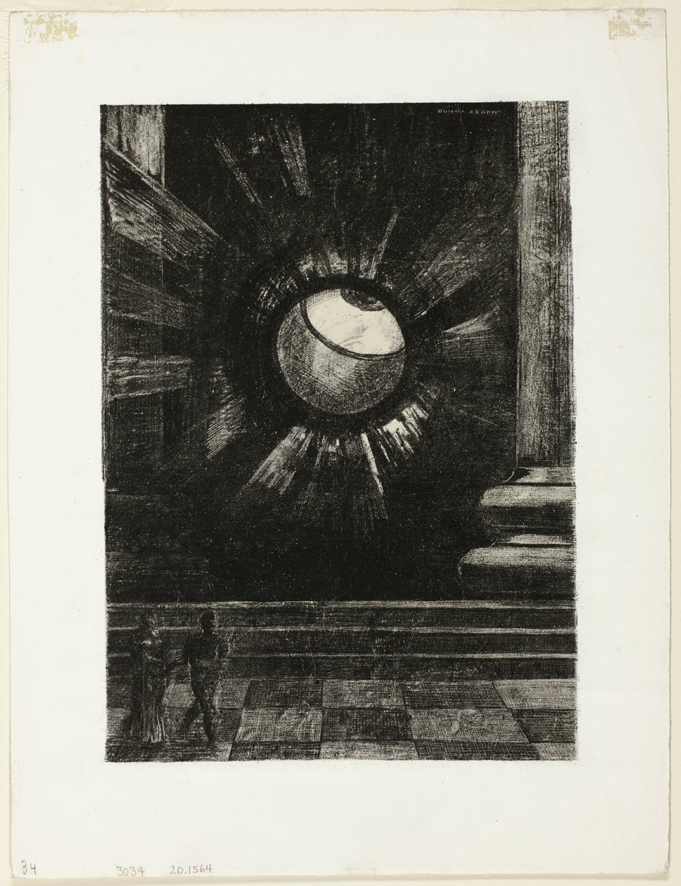 幻象》，《梦中》第八版 作者 奥迪隆·雷顿（Odilon Redon）