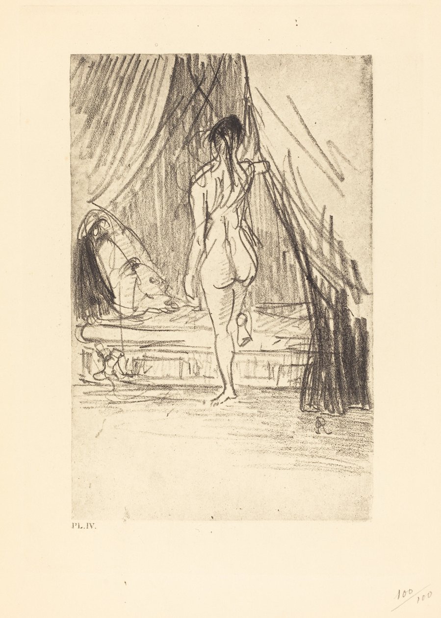 Volupte, Fantome Elastique!(快乐，有弹性的幻影！) 作者 奥迪隆·雷顿（Odilon Redon）