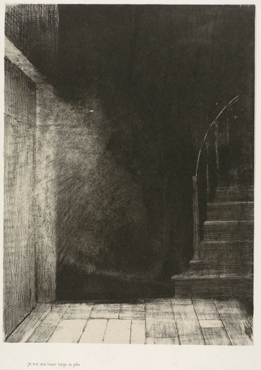 我们都看到了一大片淡淡的光，第 2 版，共 6 页 作者 奥迪隆·雷顿（Odilon Redon）
