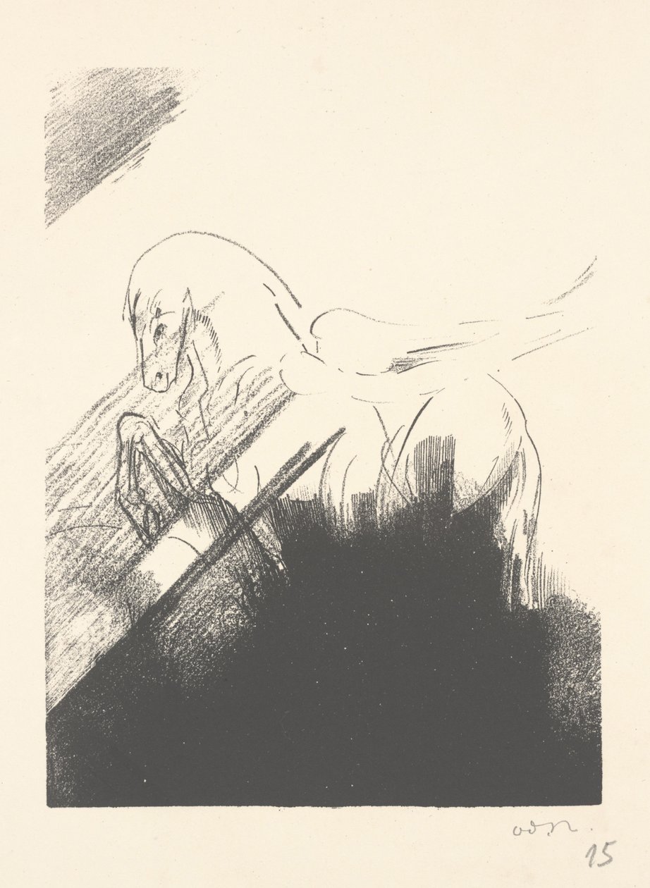 飞过的马 作者 奥迪隆·雷顿（Odilon Redon）