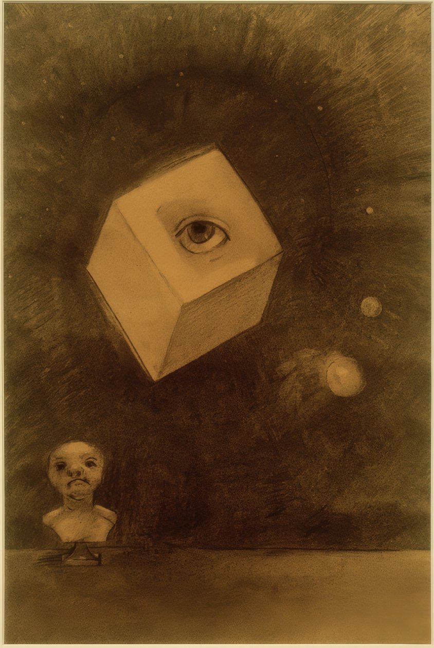 骰子 作者 奥迪隆·雷顿（Odilon Redon）