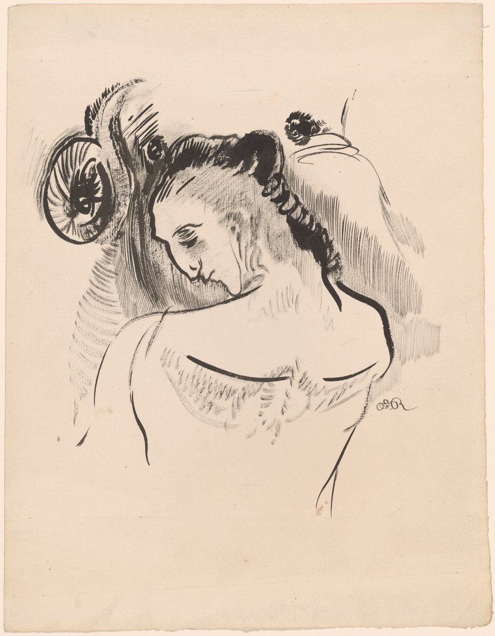 年轻人 作者 奥迪隆·雷顿（Odilon Redon）