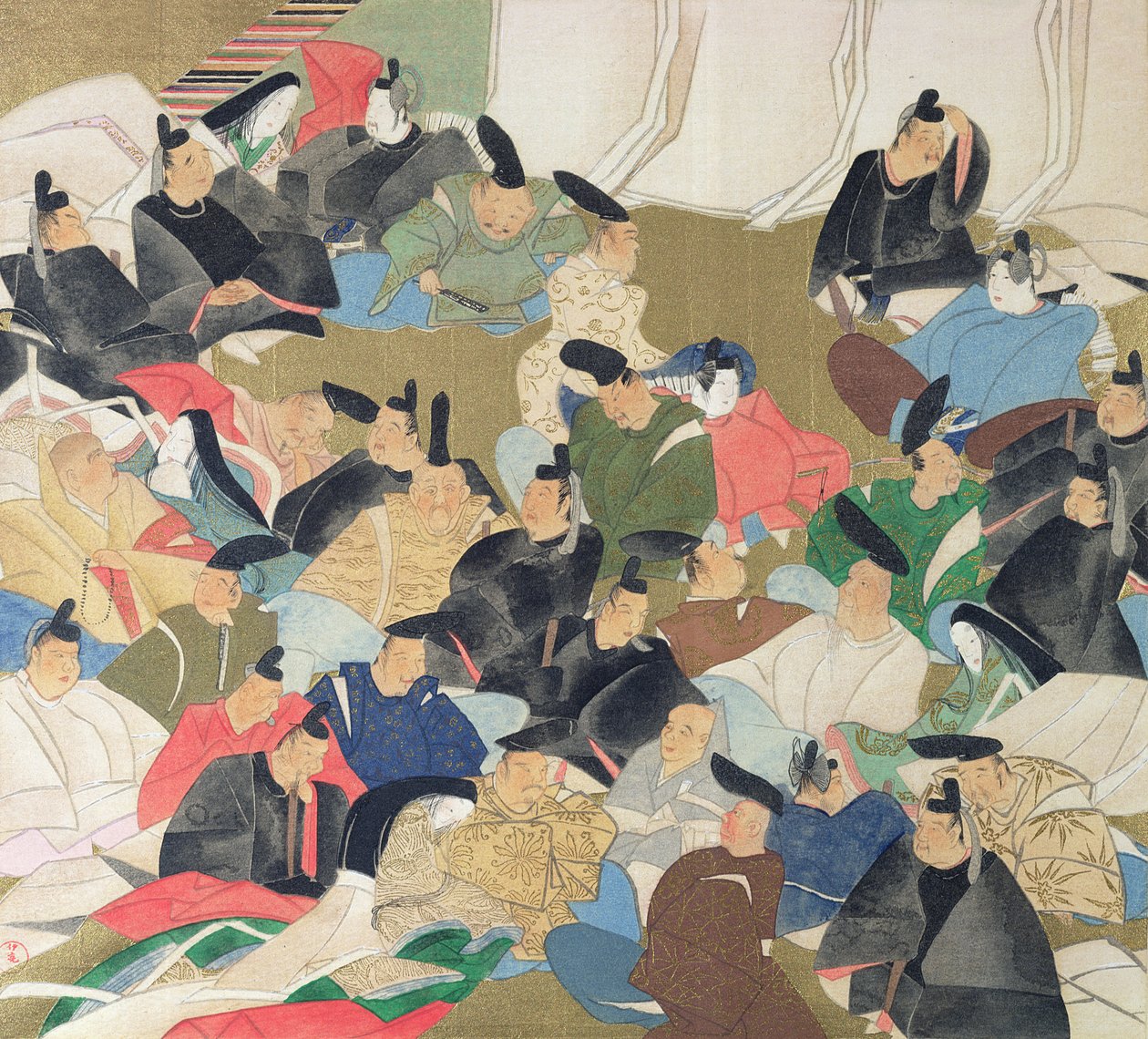 三十六位诗人，来自&39;Kokka&39;杂志的插图，1904-5 作者 绪方光琳