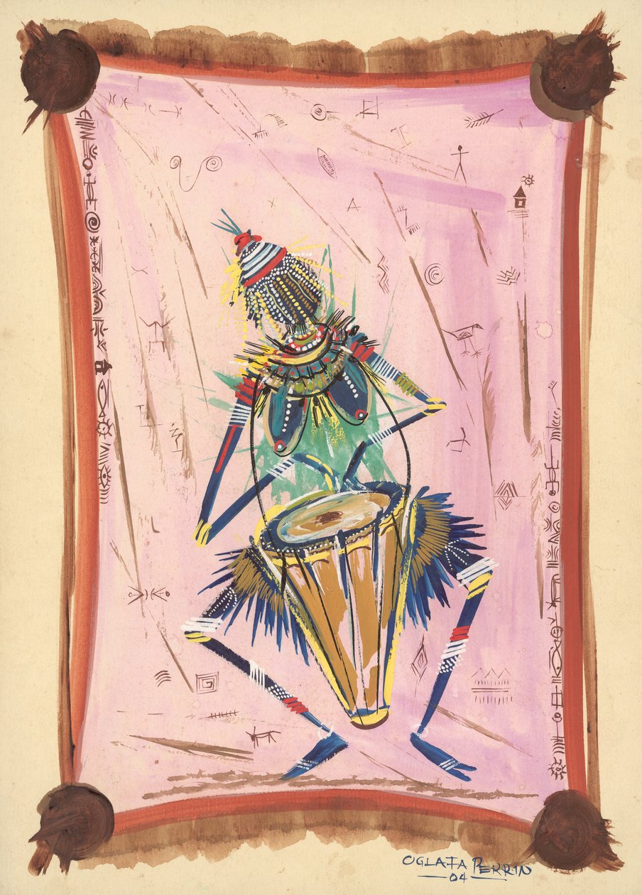 快乐的鼓手，2004年 作者 Oglafa Ebitari Perrin