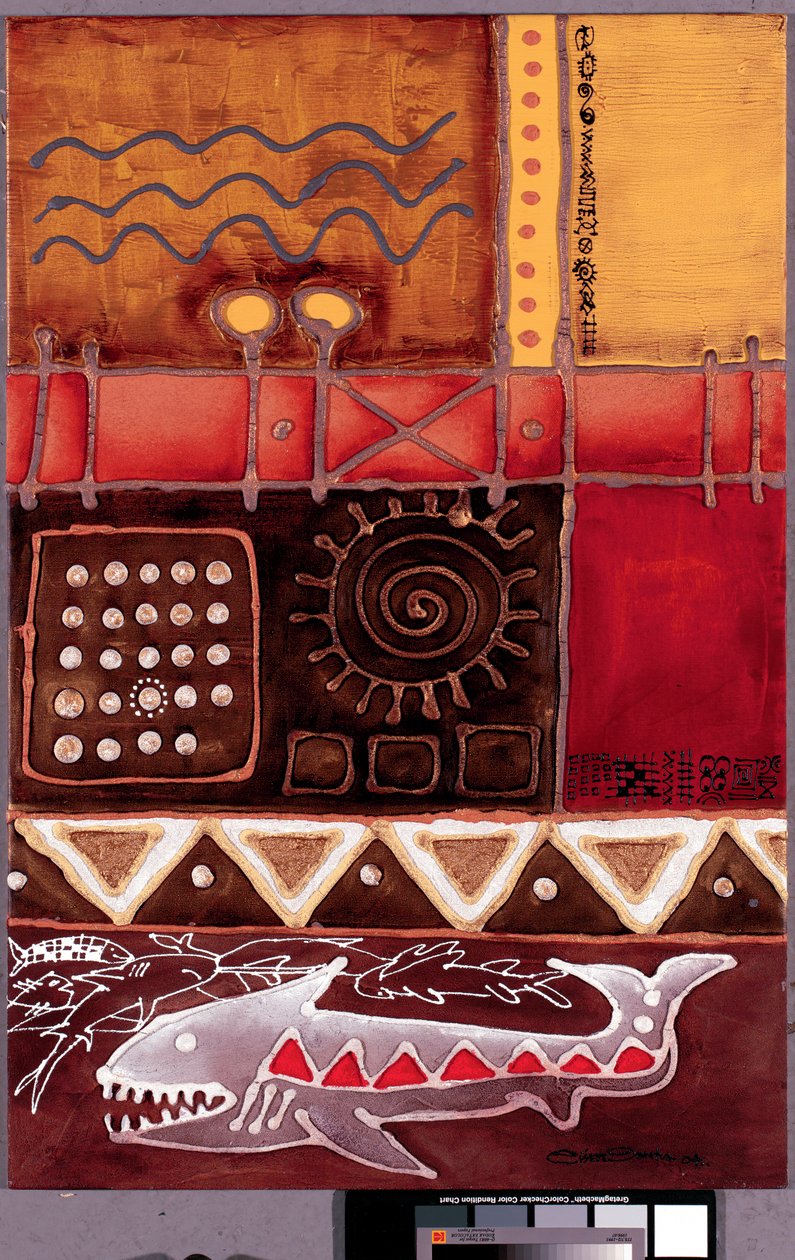 Untitled，2004（画布上的丙烯酸） 作者 Oglafa Ebitari Perrin