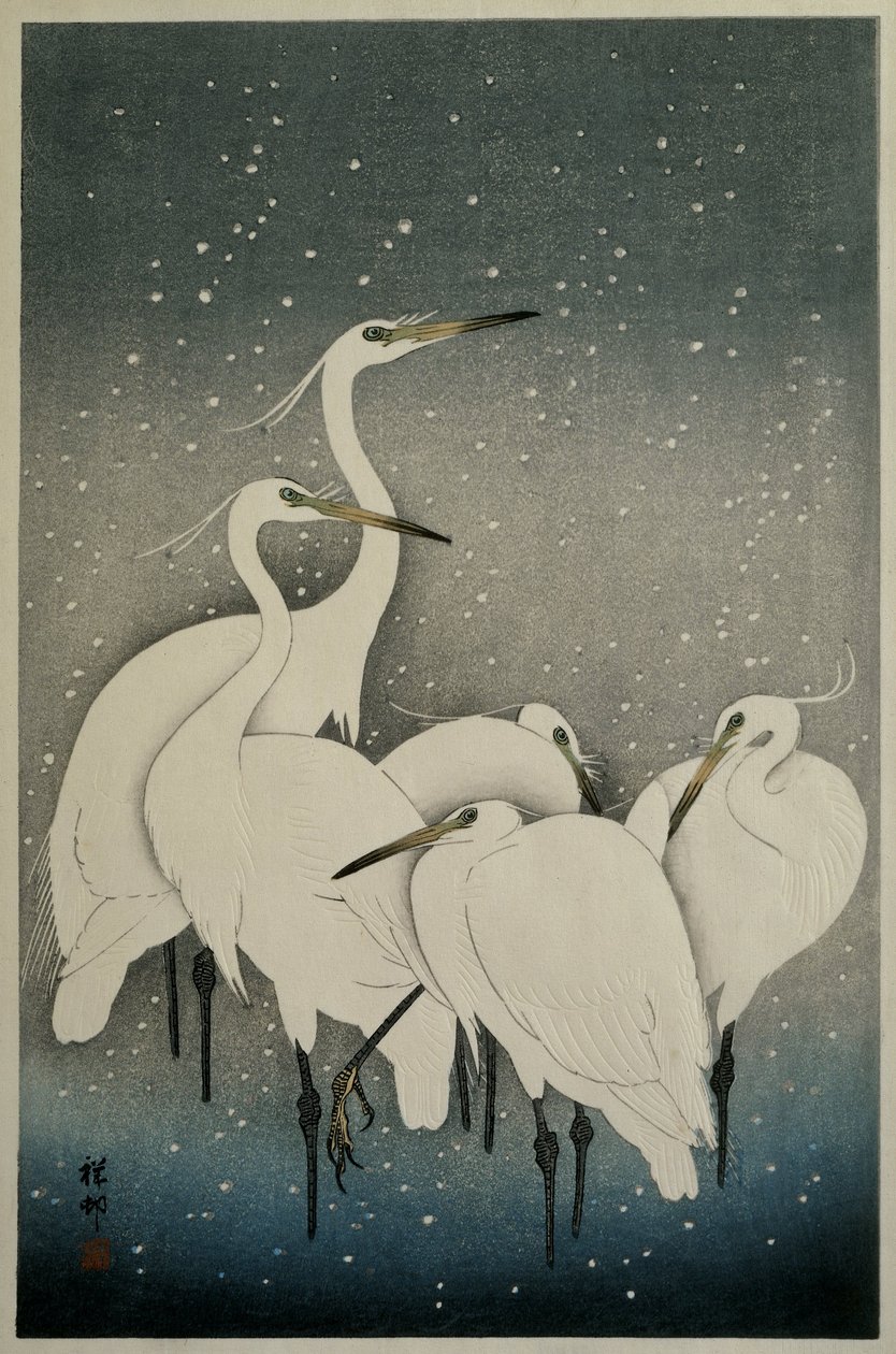 白鹭群，1925-36 作者 大原功臣