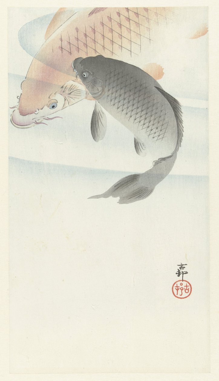 两条鲤鱼 作者 大原功臣