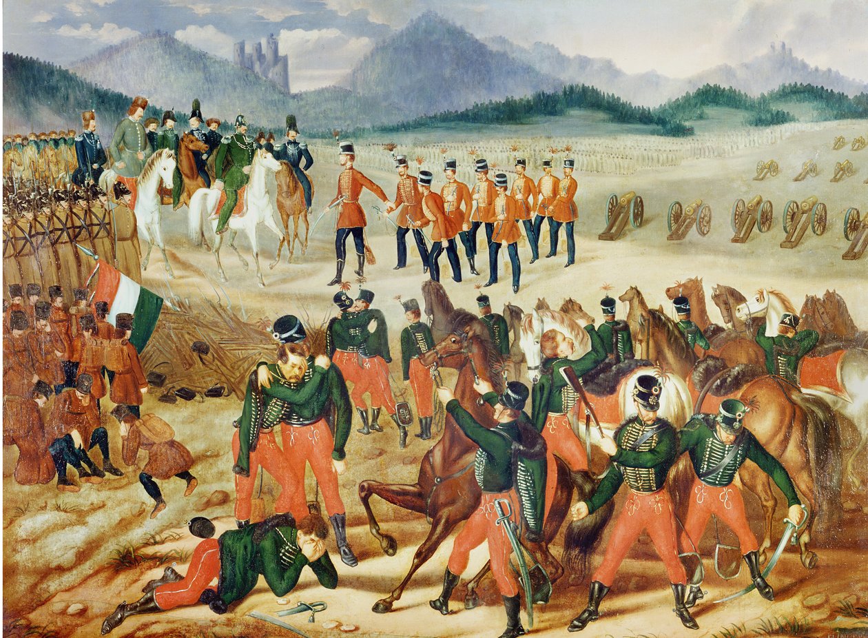 1849年8月13日1850年在维尔戈斯击败匈牙利叛军 作者 Olajfestmenye Klinovszki