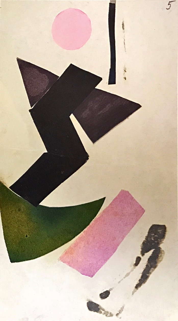 非客观构成 作者 奥尔加·罗扎诺娃（Olga Rozanova）