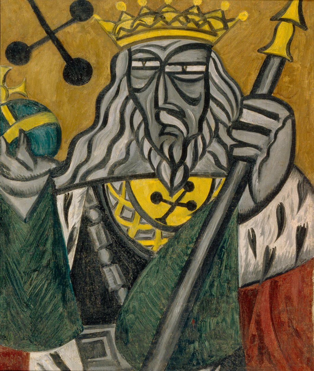俱乐部之王，1915年 作者 奥尔加·罗扎诺娃（Olga Rozanova）