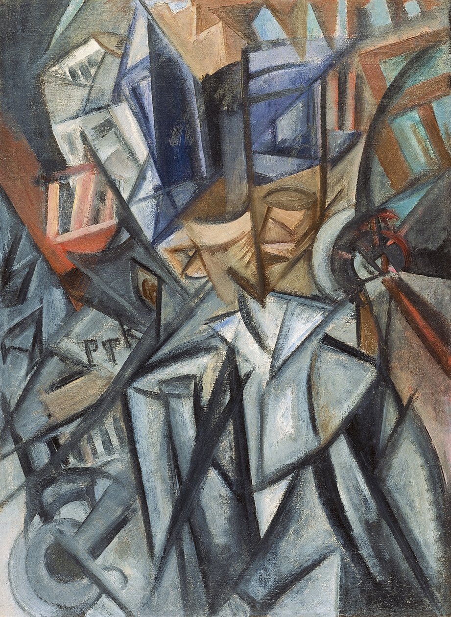 《街上人物分析》，1913年 作者 奥尔加·罗扎诺娃（Olga Rozanova）