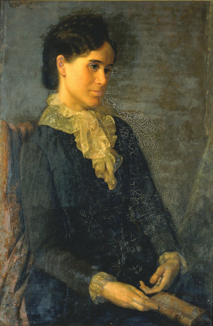 Hester Marian Wait Lay，《艺术家妻子的肖像》，1880年。 作者 奥利弗·英格拉汉姆·莱