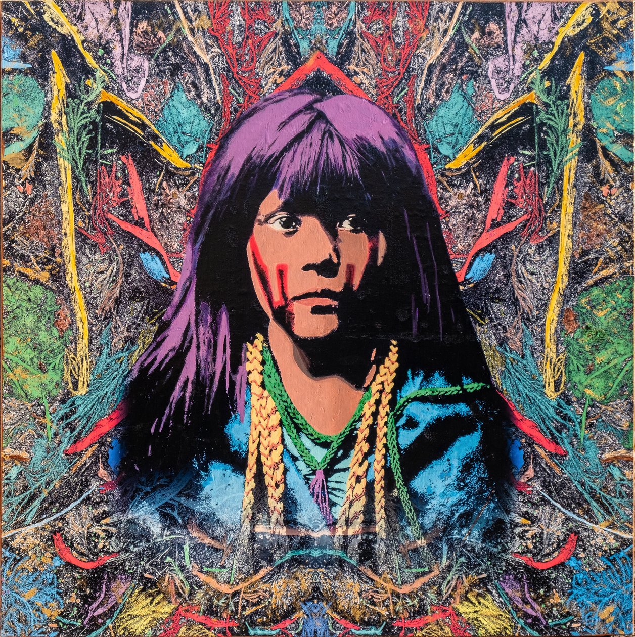 纳瓦霍，2022 年（混合媒介画布） 作者 