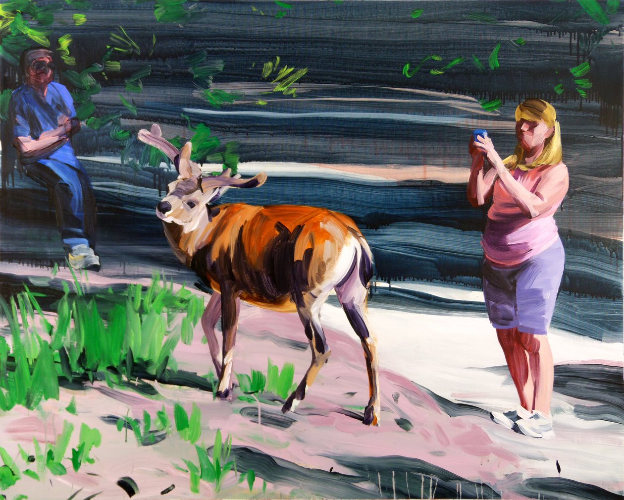阿克泰翁》，2014 年（丙烯酸画布） 作者 奥利维尔·莫雷尔（Olivier Morel）