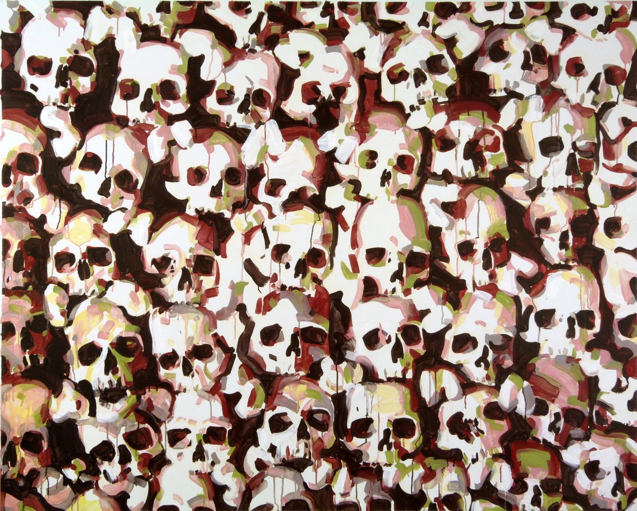 瓦莱州的骷髅头，2015年（丙烯在画布上） 作者 奥利维尔·莫雷尔（Olivier Morel）