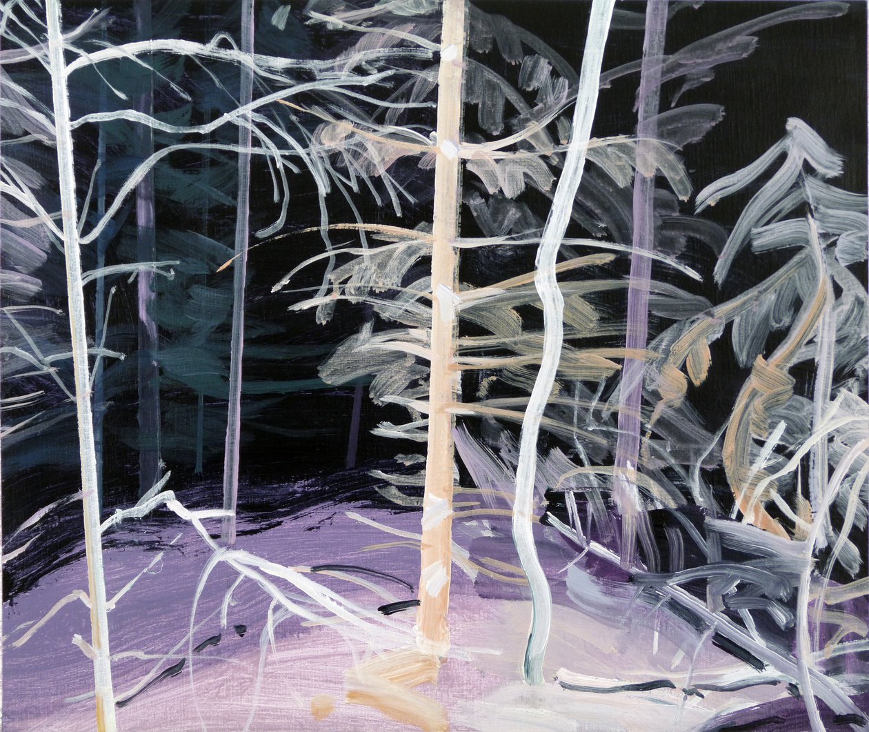 2017年3月《Forêt-noire》（丙烯酸布面） 作者 奥利维尔·莫雷尔（Olivier Morel）