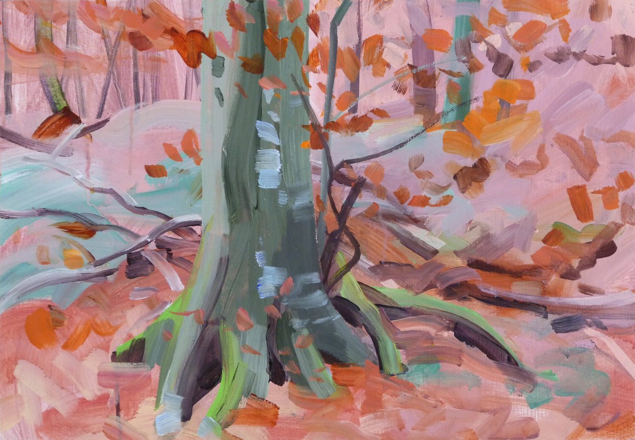 Forêt32，2018（布面丙烯） 作者 奥利维尔·莫雷尔（Olivier Morel）