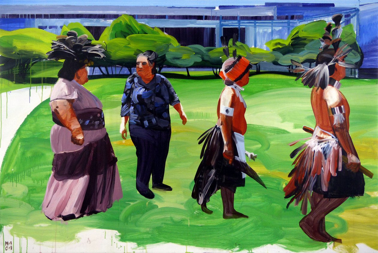 新世界，2011 年（丙烯酸画布） 作者 奥利维尔·莫雷尔（Olivier Morel）