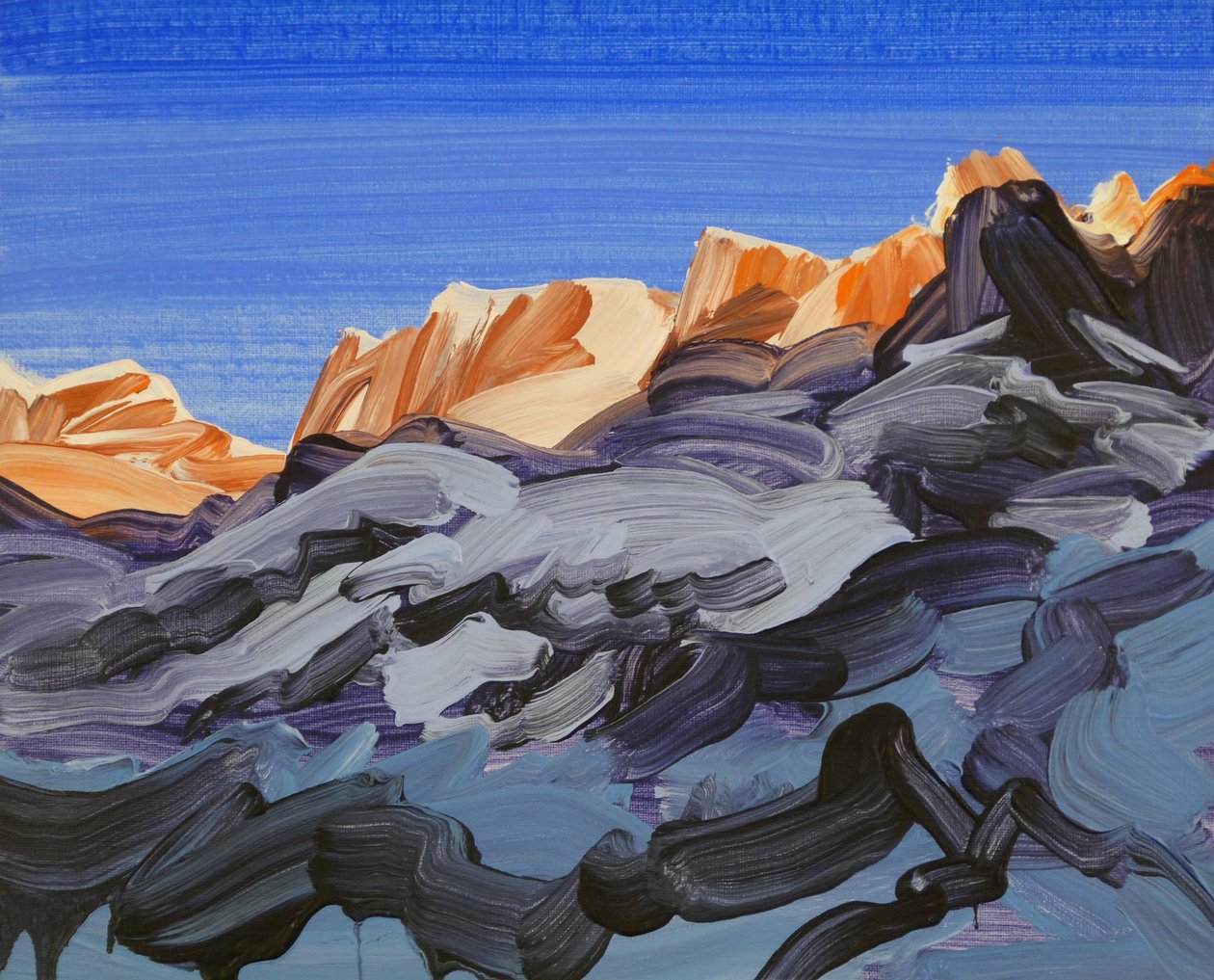 Leukerbad 11，2012 年（丙烯酸画布） 作者 奥利维尔·莫雷尔（Olivier Morel）