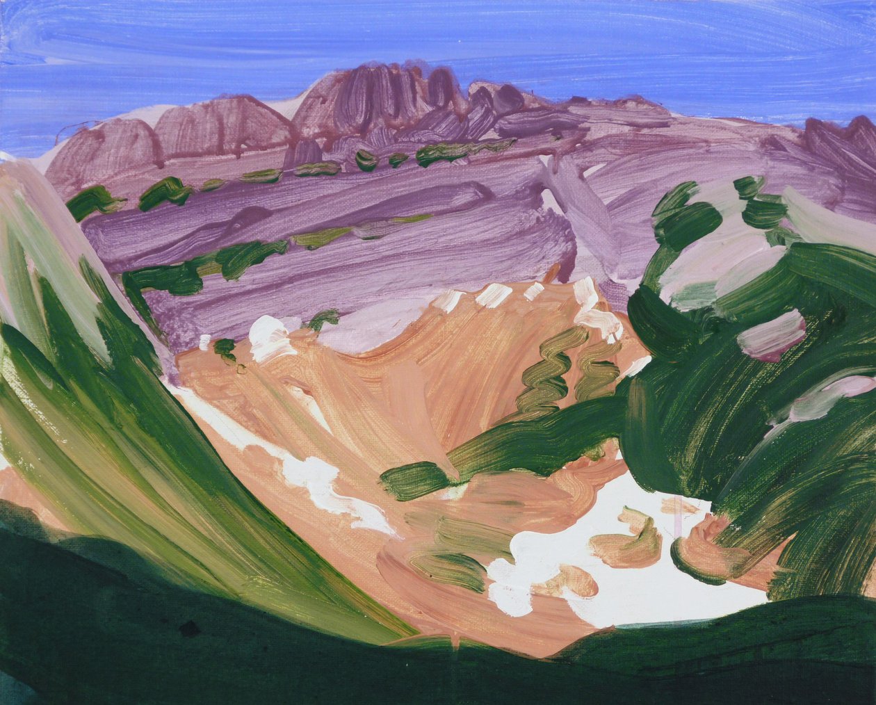 Leukerbad 17，2012 年（丙烯酸画布） 作者 奥利维尔·莫雷尔（Olivier Morel）