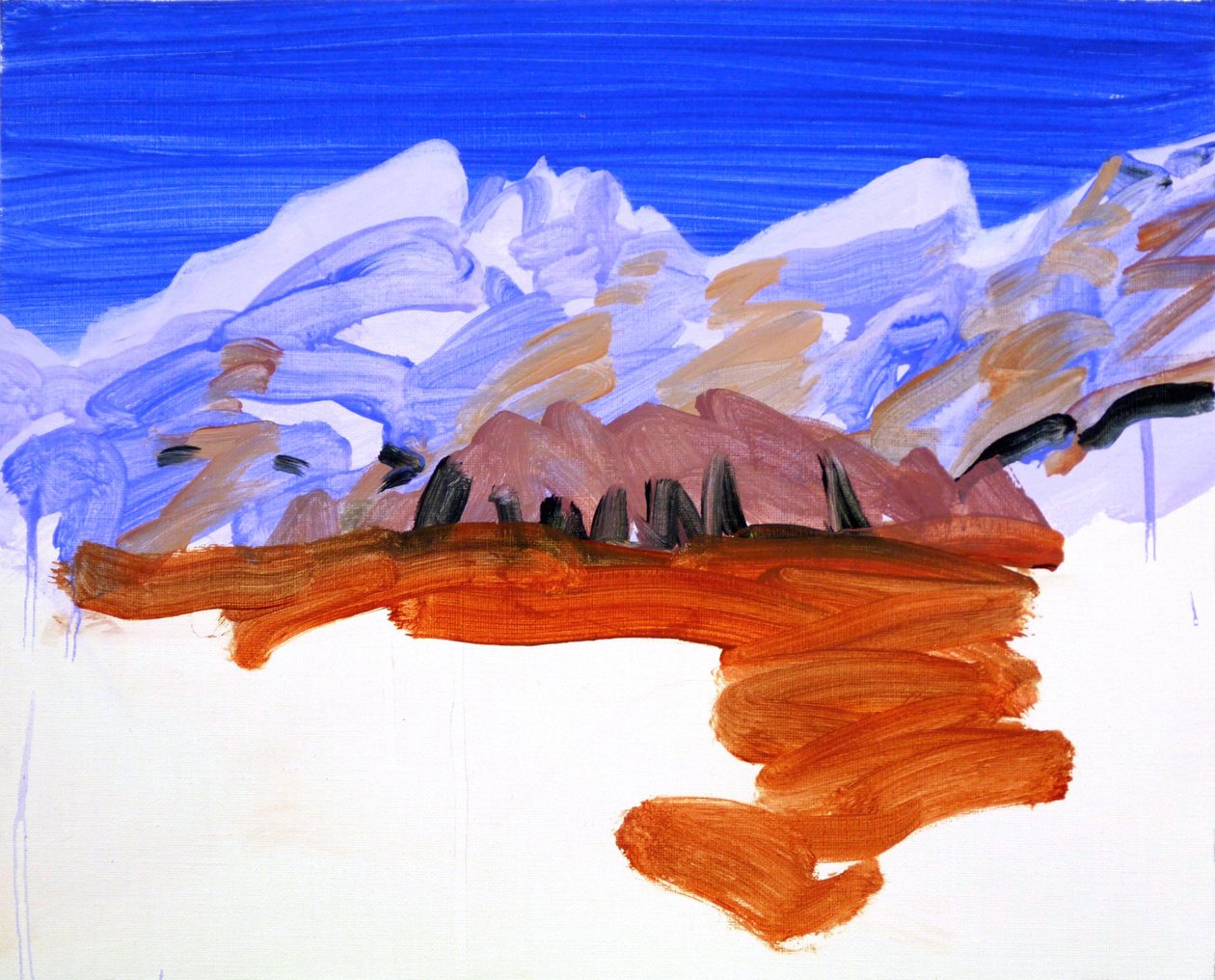 Leukerbad 21，2012 年（丙烯酸画布） 作者 奥利维尔·莫雷尔（Olivier Morel）