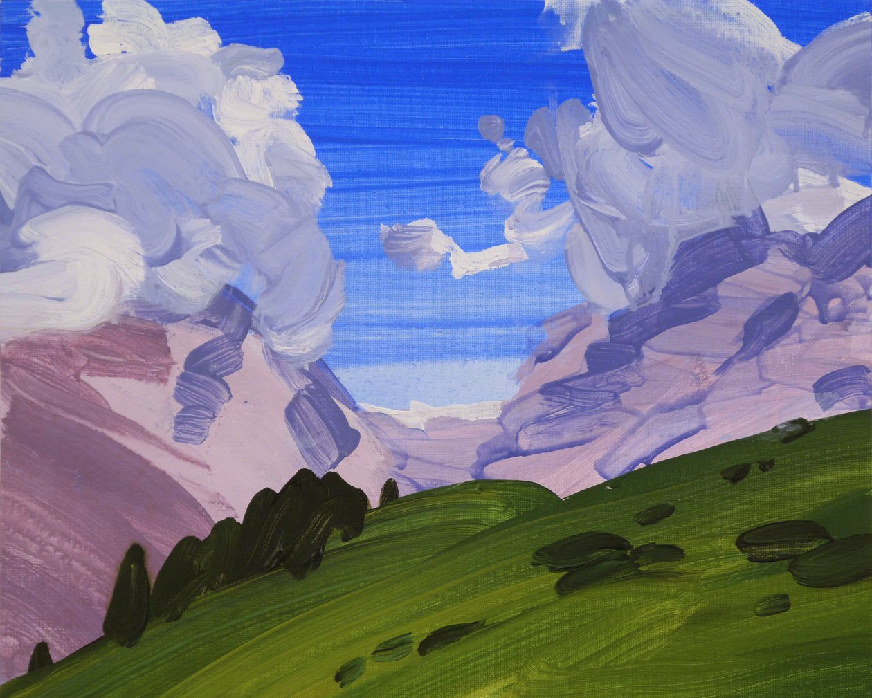Leukerbad 24，2012 年（丙烯酸画布） 作者 奥利维尔·莫雷尔（Olivier Morel）