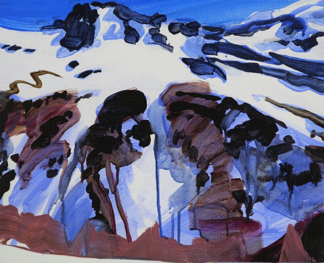 Leukerbad 25，2012 年（丙烯酸画布） 作者 奥利维尔·莫雷尔（Olivier Morel）