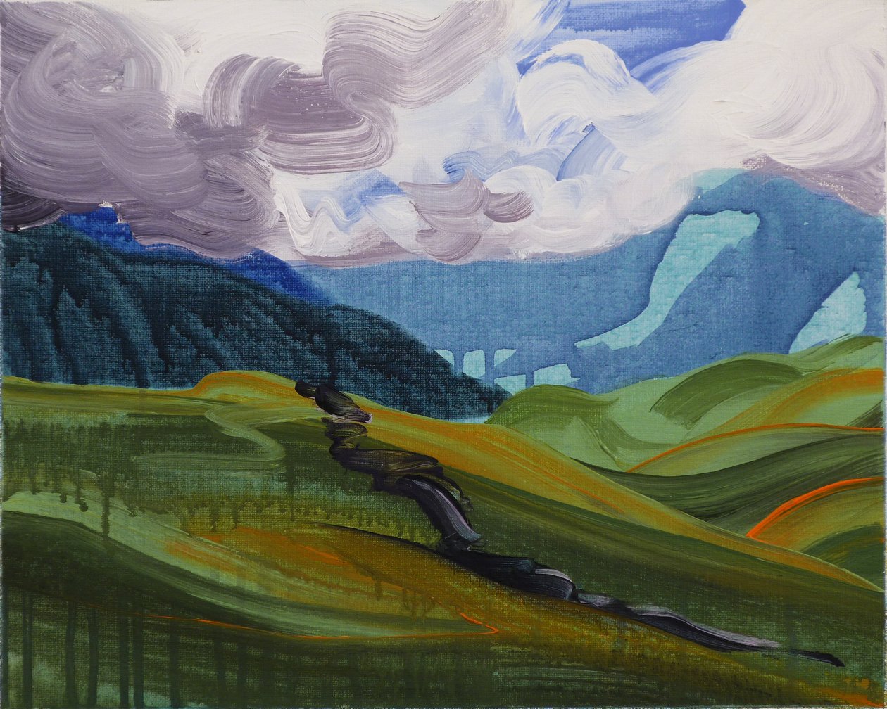 Leukerbad 26，2014 年（丙烯酸画布） 作者 奥利维尔·莫雷尔（Olivier Morel）
