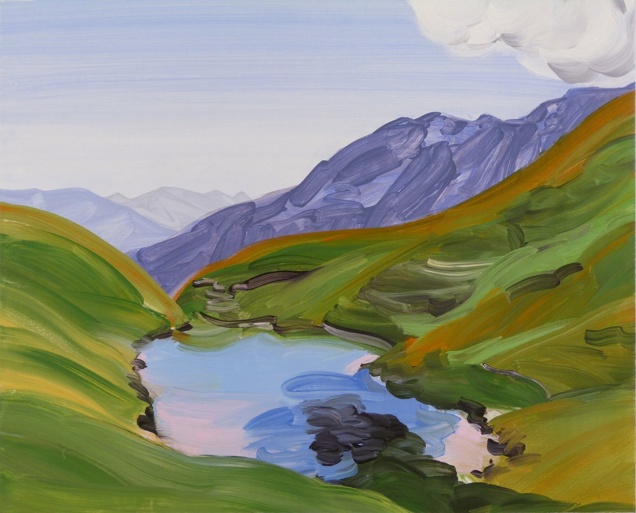 Leukerbad 27，2014 年（丙烯酸画布） 作者 奥利维尔·莫雷尔（Olivier Morel）