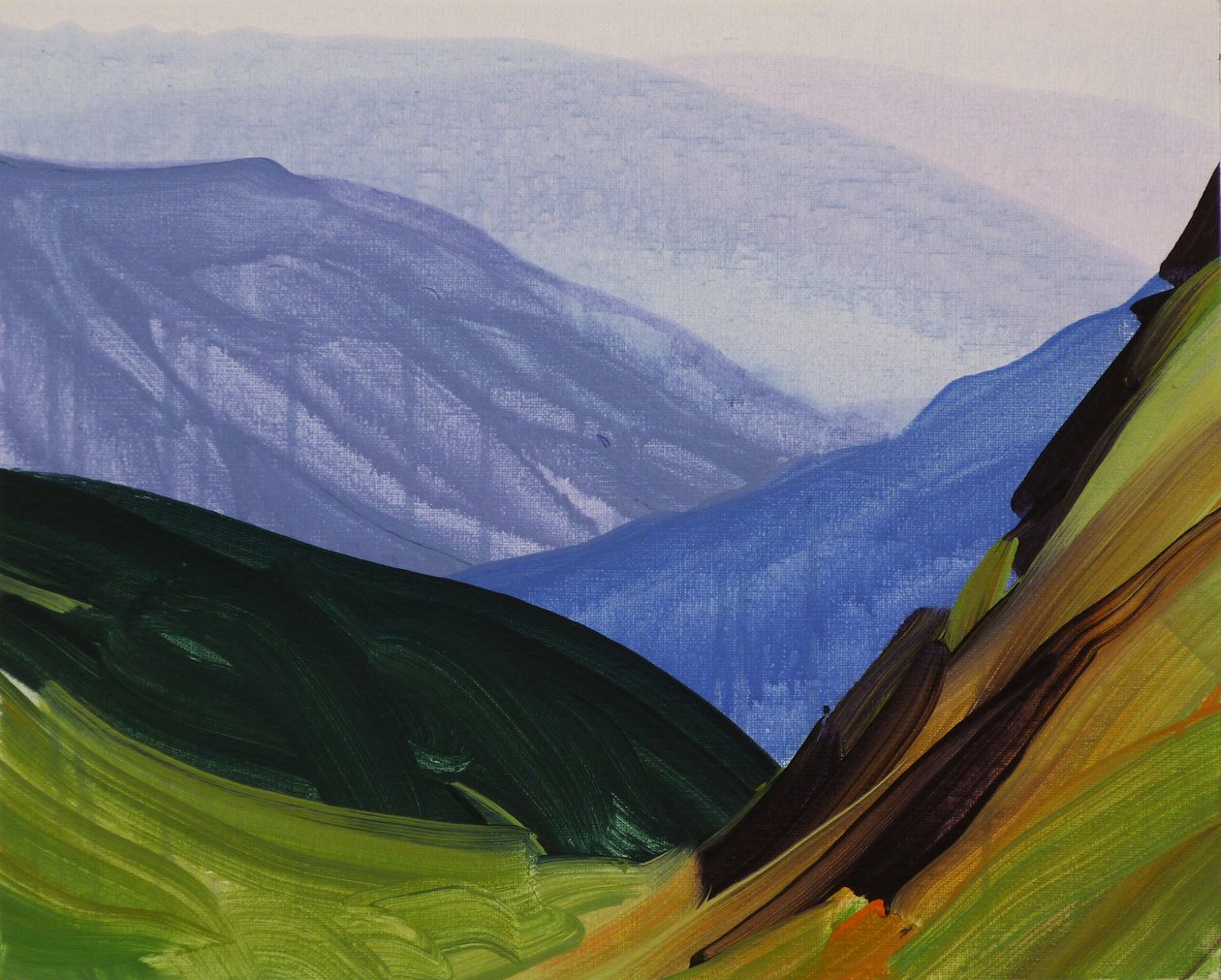 Leukerbad 29，2014 年（丙烯酸画布） 作者 奥利维尔·莫雷尔（Olivier Morel）