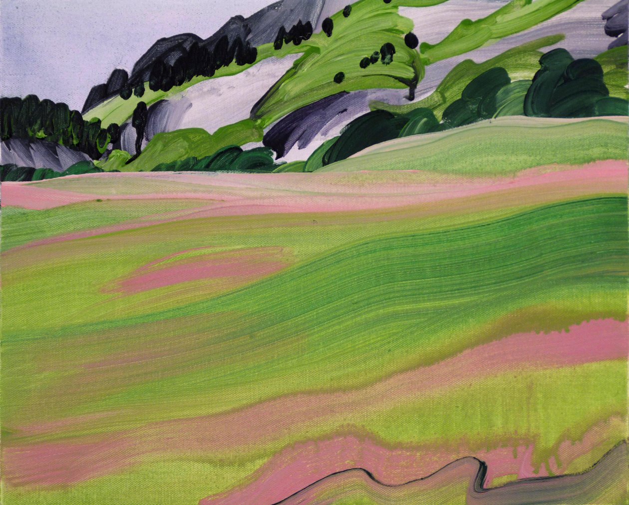 Leukerbad 2，2012 年（丙烯酸画布） 作者 奥利维尔·莫雷尔（Olivier Morel）