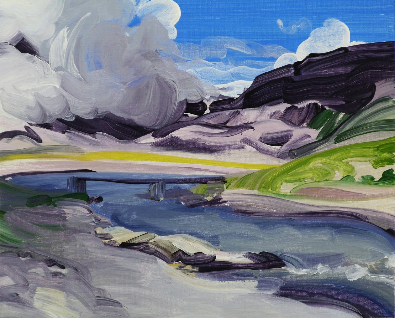 Leukerbad 30，2014 年（丙烯酸画布） 作者 奥利维尔·莫雷尔（Olivier Morel）