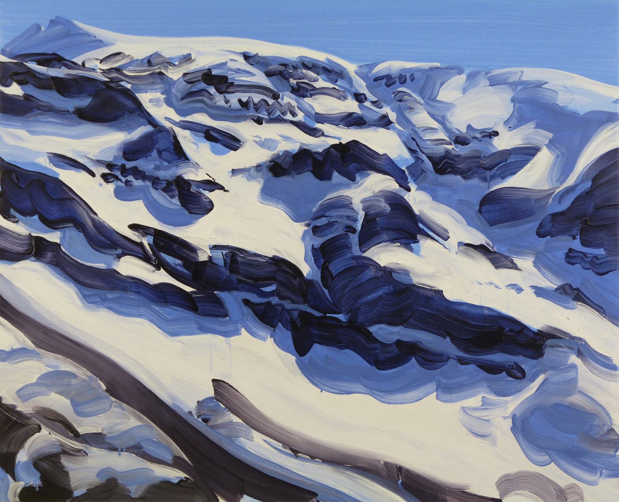 Leukerbad 31，2014 年（丙烯酸画布） 作者 奥利维尔·莫雷尔（Olivier Morel）
